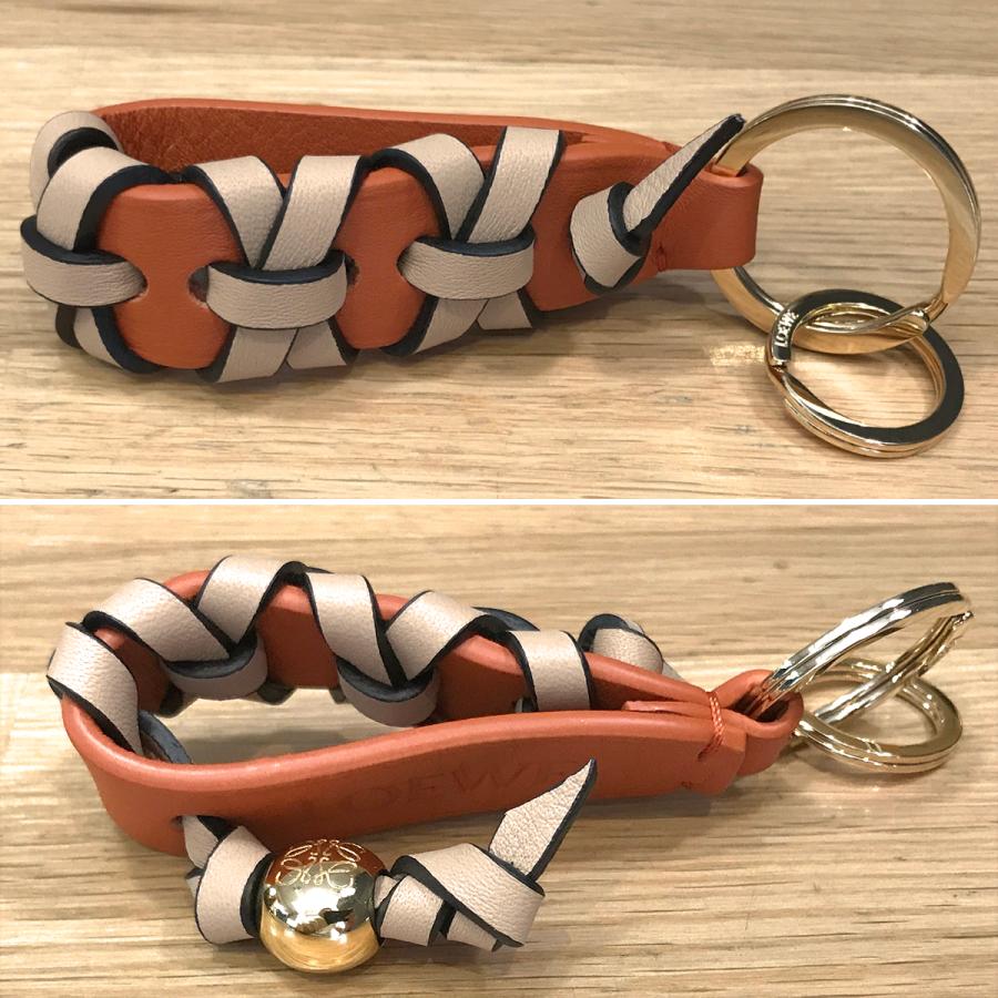 LOEWE（ロエベ） 【新品同様】 クロスブレイデッド キーリング