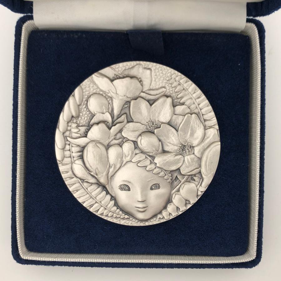 平成17年 桜の通り抜け記念 純銀メダル『紅華』 造幣局 2005年