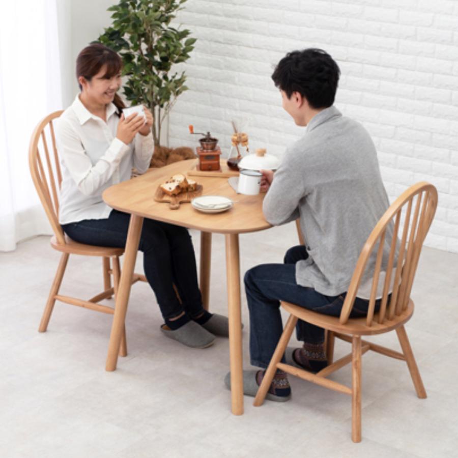 HAGiHARA（萩原） ダイニングテーブルセット 2人掛け 3点セット