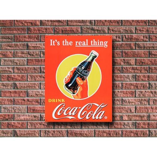 Coca Cola（コカコーラ） メタルサイン リアルシングボトル #1053 看板