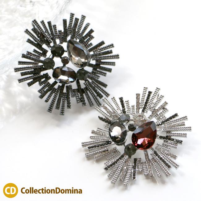 大ぶり 大きめ ピンブローチ ブローチ ビジュー ラインストーン