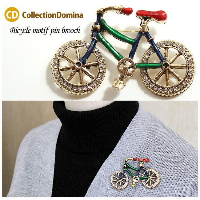 ヨウジヤマモトプールオム自転車ブローチ、ピン Yohji Yamamoto POUR