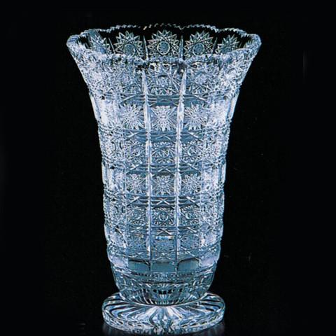 ボヘミアングラス 500PKカット 花瓶（フラワーベース） : コリーネ