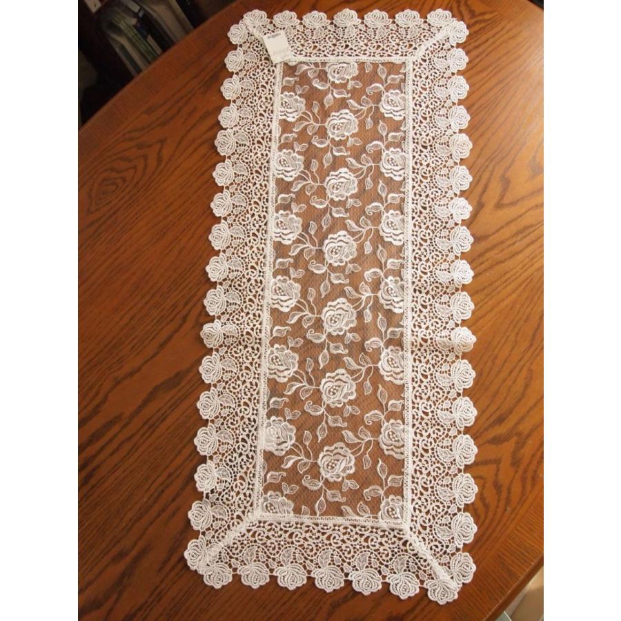 アンティークレース風 ギュピールレース 刺繍レース テーブルセンター