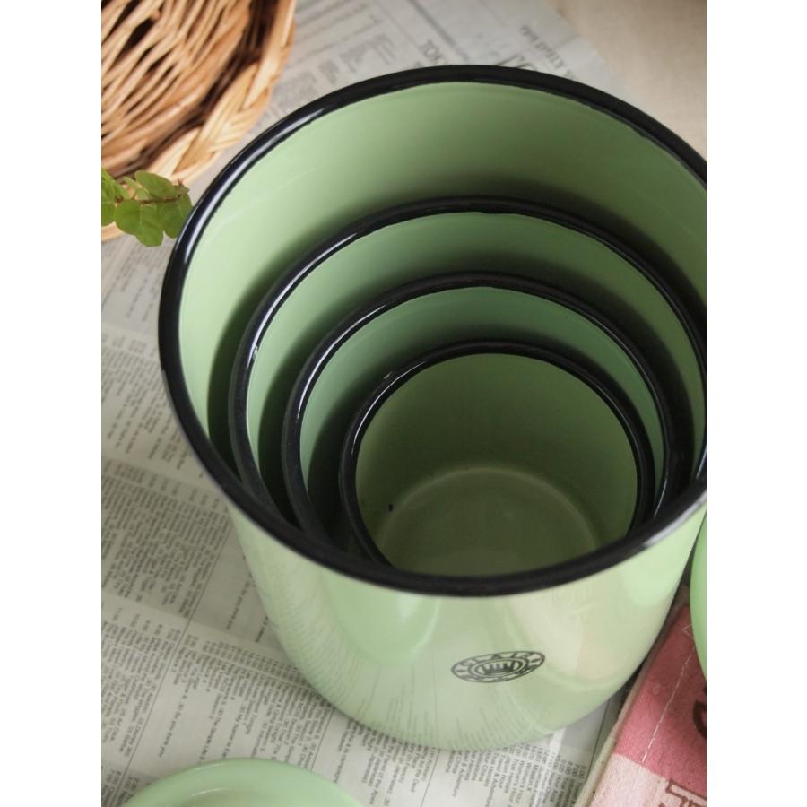 ホーロー雑貨 ホーロー クレール キャニスター 4点セット琺瑯 北欧雑貨