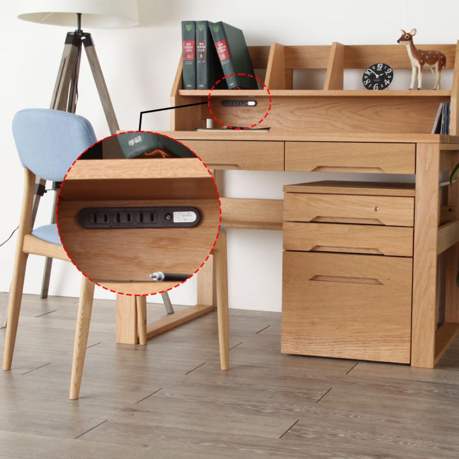 デスク ブックスタンド サイドワゴン 3点セット デスク幅 110cm 奥行