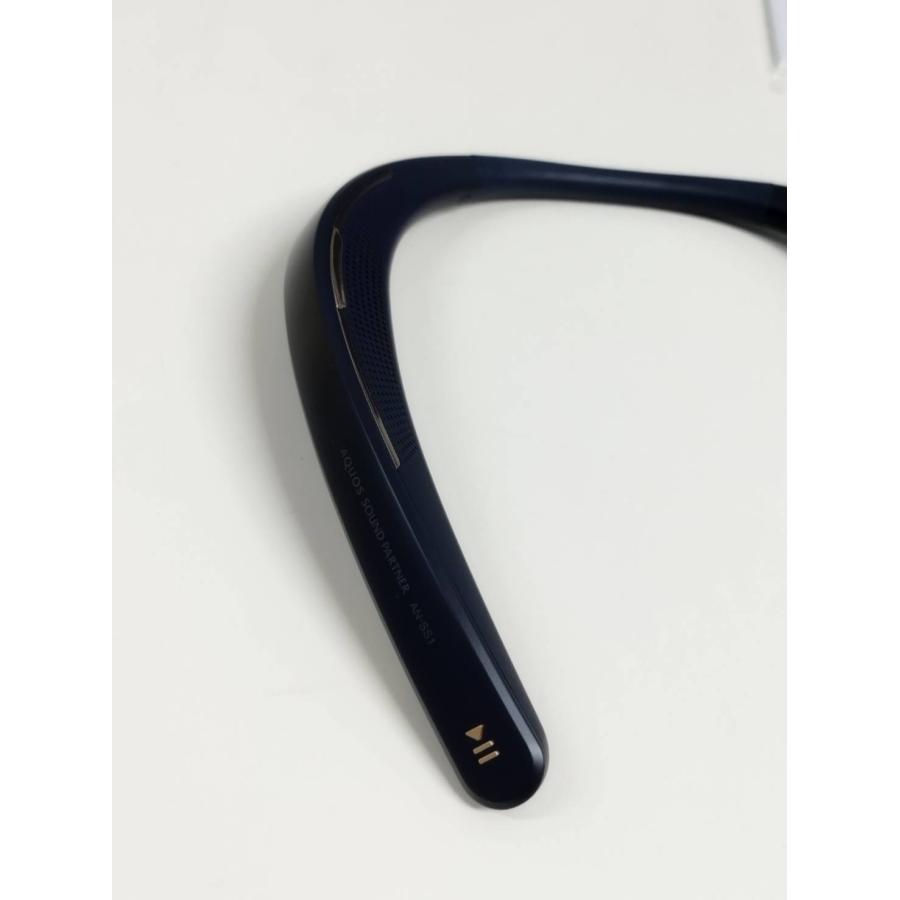 未使用近い】SHARP AN-SS1 ワイヤレスネックスピーカー/ブルー : 中古