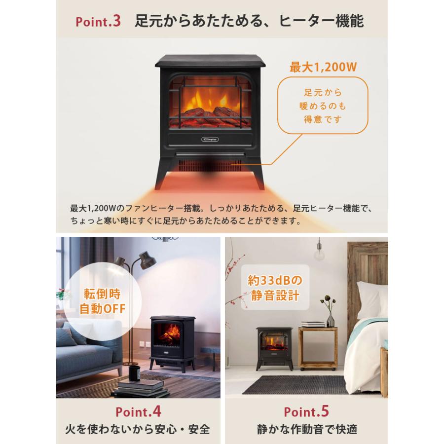 Dimplex（ディンプレックス） ルシア 電気暖炉 ホワイト LUCIII12WJ