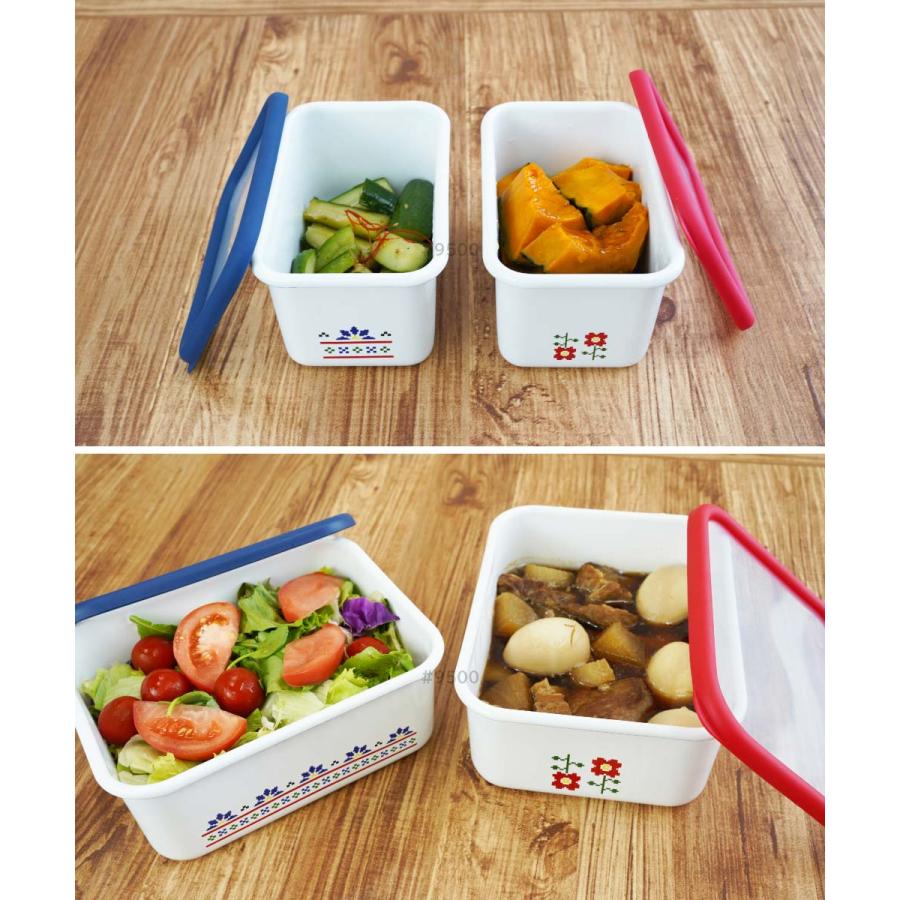 ミーサ ホーロー容器 浅型角容器L 1.35L 富士ホーロー MY-L 琺瑯