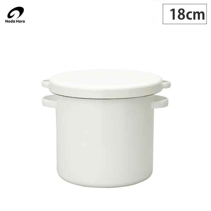 野田琺瑯（noda horo） ラウンドストッカー18cm ホーロー容器 WRSー18