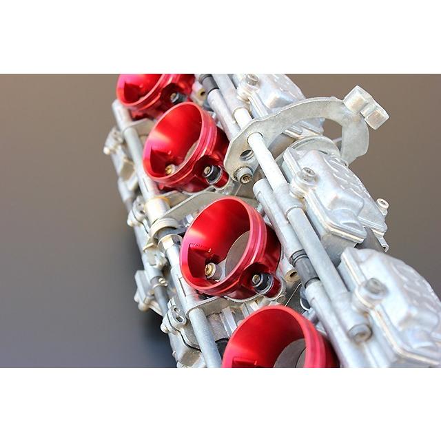 レッド FCR ラージ パワーフィルター用 アダプター アルミ製 4個 新品