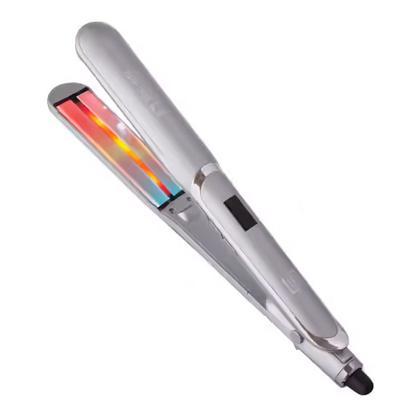 LEDラバー コーラゲン ヘアアイロン LV シルバー ストレートヘア