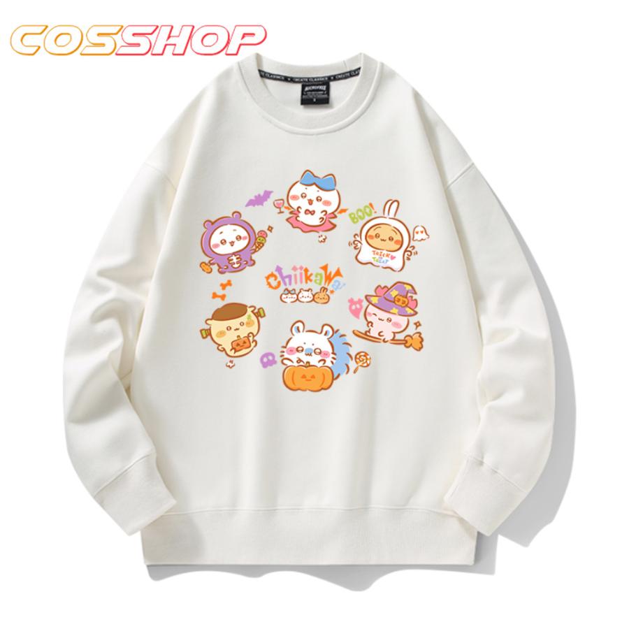 ちいかわ うさぎ ハチワレ パーカー 秋冬 長袖 トレーナー 綿 男の子