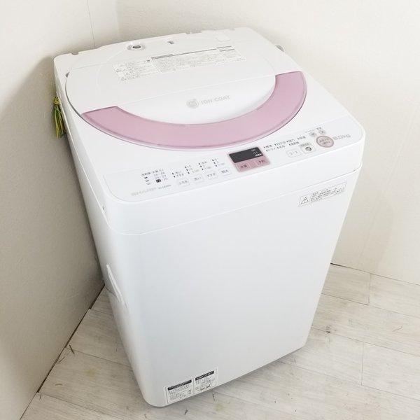 SHARP（シャープ） 中古 洗濯機 6.0kg ピンクカラー ES-GE60N-P 2013年