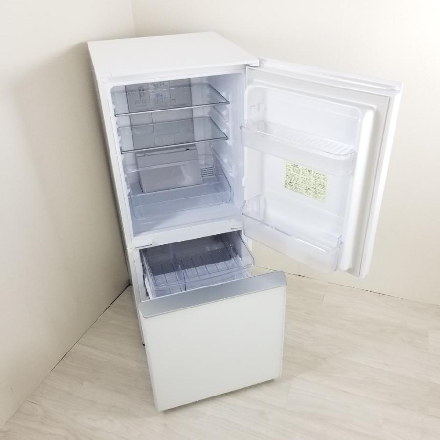 SHARP（シャープ） 中古 137L ガラスドア 2ドア冷蔵庫 SJ-GD14C-W 2017