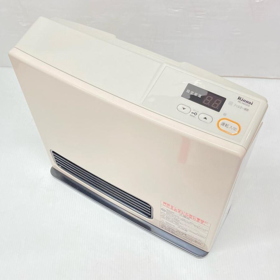 中古 リンナイ 都市ガス用13A ガスファンヒーター RC-U2403E 7〜9畳