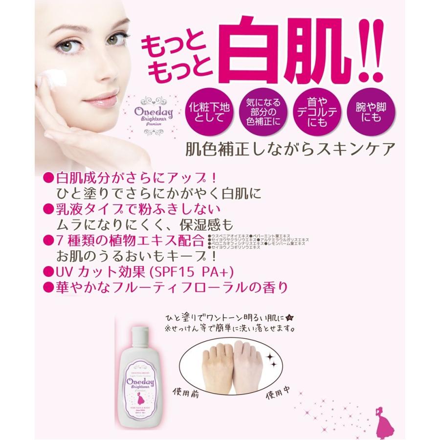 テレビで紹介!!【塗るだけで美白】ワンデイブライトナー 美白 下地 UV