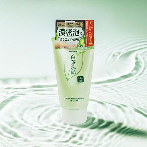 白茶爽 白茶練り石鹸 120g 洗顔料 せっけん 顔 フェイスウォッシュ