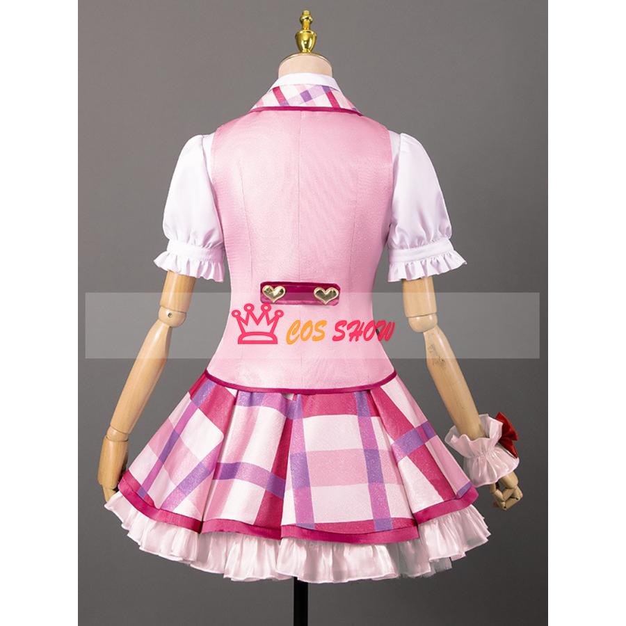 アイカツ 星宮いちご コスプレ衣装 cosplay 仮装 髪飾り付き 日常服