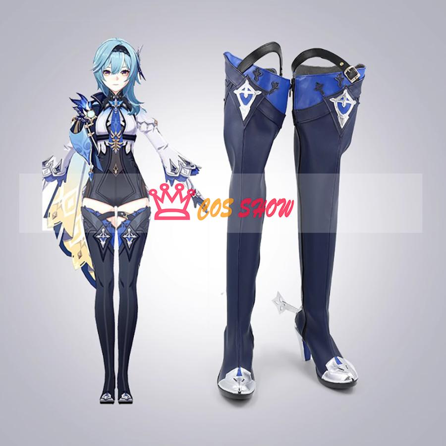 原神 げんしん Eula エウルア コスプレ衣装 cosplay仮装 ウィッグ 靴