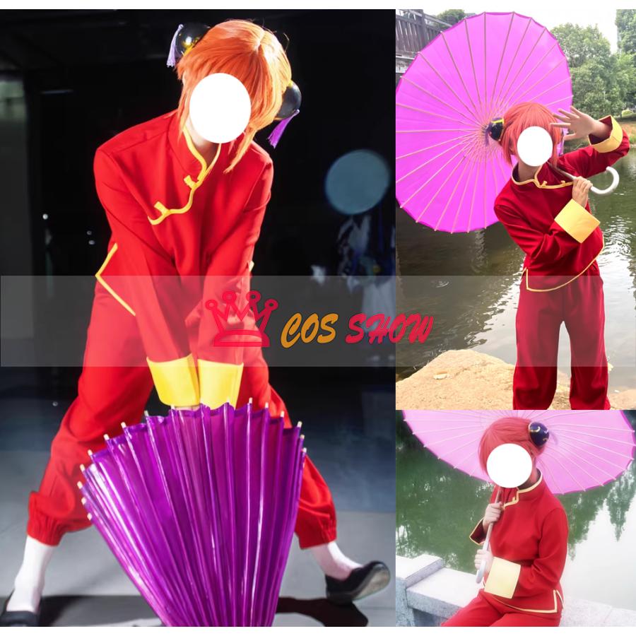 銀魂 神楽 コスプレ衣装 長袖 ウィッグ追加可能 cosplay 仮装 日常服