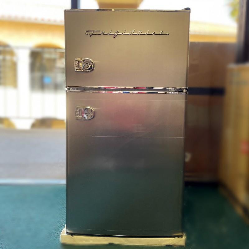 冷蔵庫 ミニ 90L ステンレス フリッジデール 2ドア Frigidaire 3.2 cu