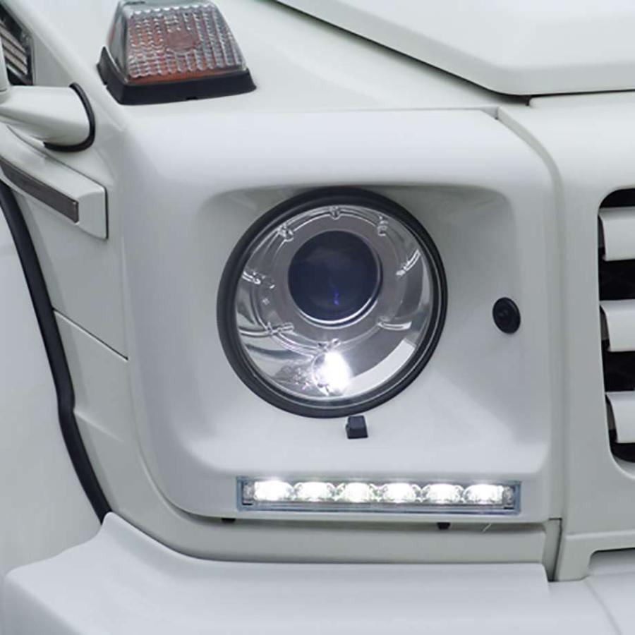03y- Gクラス W463 ゲレンデ | LEDヘッドライトカバーセット デイ