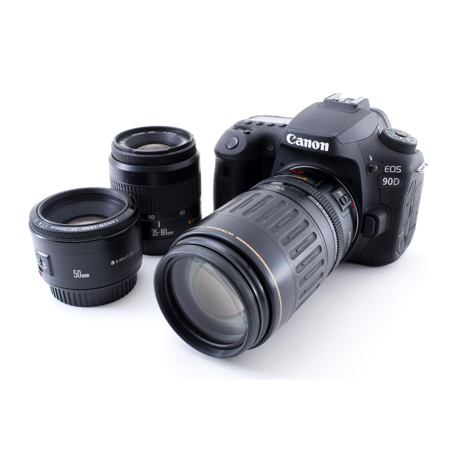 キヤノン（Canon） Canon EOS 90D 標準＆超望遠＆単焦点トリプルレンズ