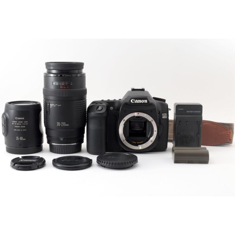 キヤノン（Canon） Canon EOS 40D ダブルズームセット 美品 ストラップ