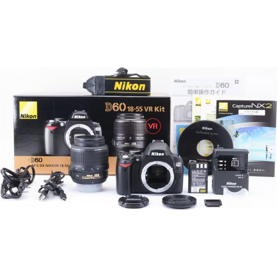 ニコンD デジタル一眼レフ カメラ 中古 Nikon ニコン D60 18-55mm