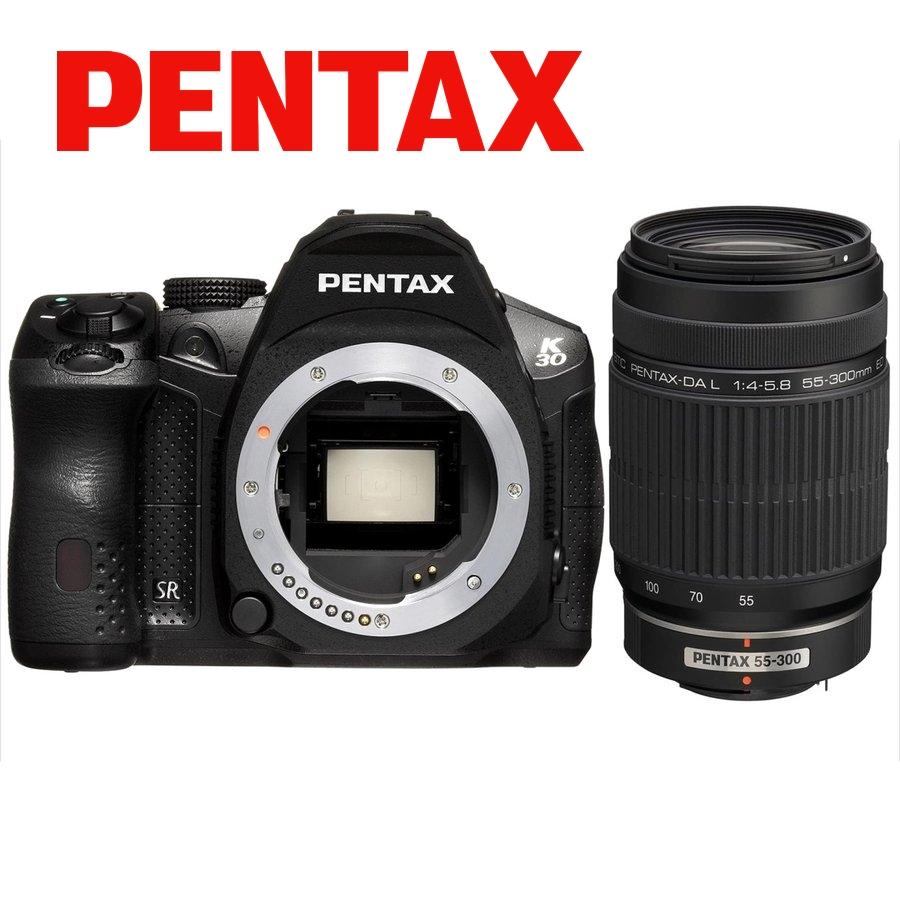 K-30 ペンタックス PENTAX 55-300mm 望遠 レンズセット ブラック