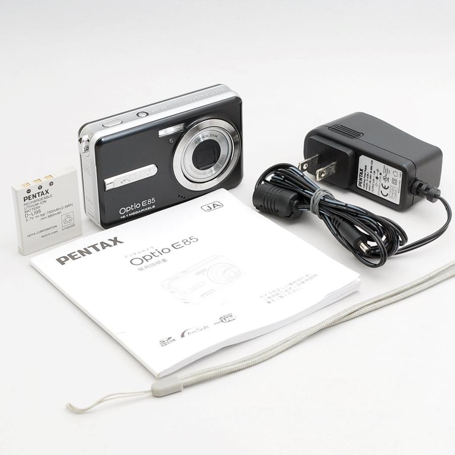ペンタックス PENTAX Optio E85 ブラック 光学3倍ズーム 1210万画素