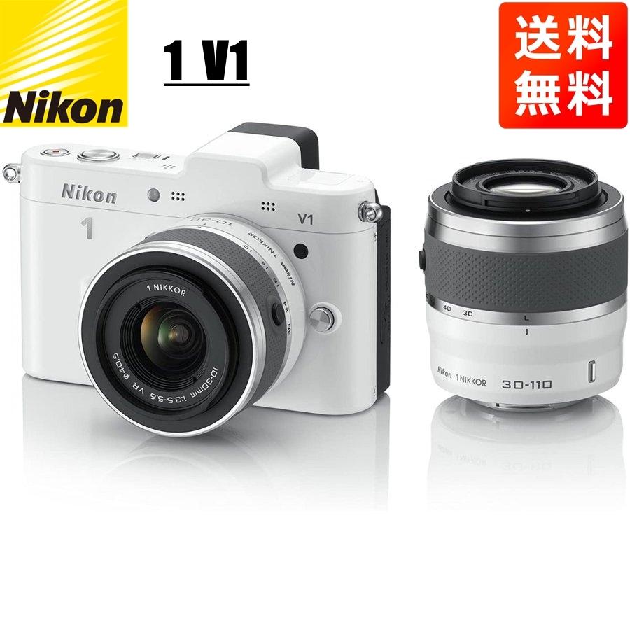 Nikon 1 V ニコン V1 10-30mm 30-110mm ダブルズームキット ホワイト