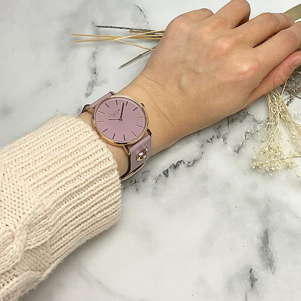 COACH（コーチ） PERRY ペリー パープル 紫 ローズゴールド 腕時計