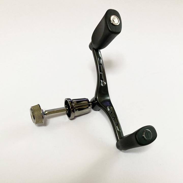 ダブルリールハンドル 110mm 六角固定軸 アブ ダイワ スピニング用