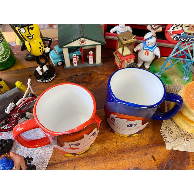 不二家 ペコちゃんポコちゃん ペアマグカップ 2個セット □ アメリカン