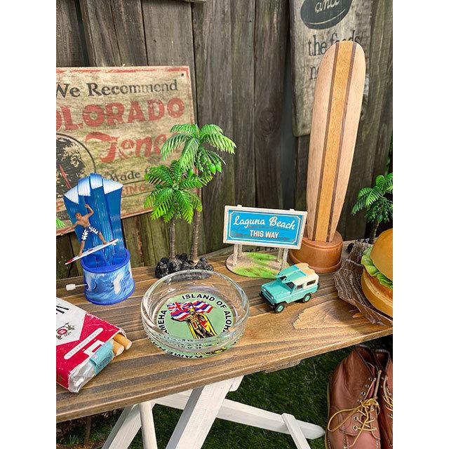 ハワイアン ガラスアシュトレイ （カメハメハ大王/スタンディング