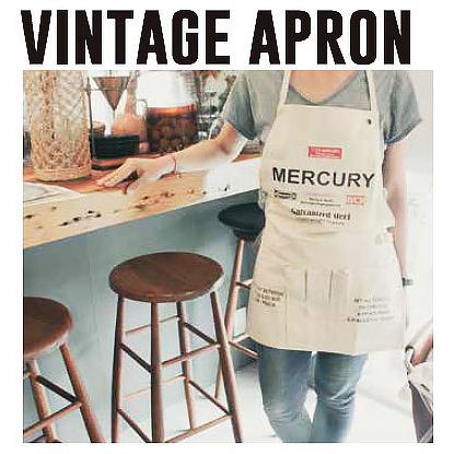 MERCURY（マーキュリー） ヴィンテージエプロン （グレー