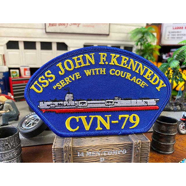 U.S.ネイビー 空母ジョン F ケネディ ミリタリーワッペン （CVN-79