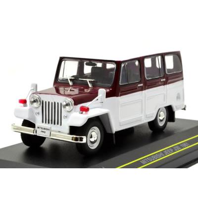 Jeep（ジープ） First43 1/43 三菱 1961 ホワイト/ワインレッド : カー