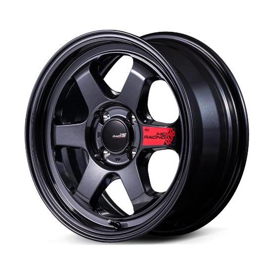 マルカサービス MID Racing R06 16インチx7.0J 4H100+35 クリスタル