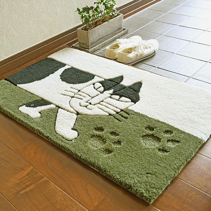 Lisa Larson（リサラーソン） 玄関マット ハチワレマイキー QB6018-35