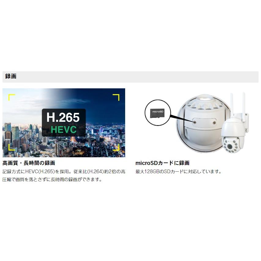 Wi-Fiカメラ 400万画素 首振りパンチルトタイプ AT-702 : オルタプラス