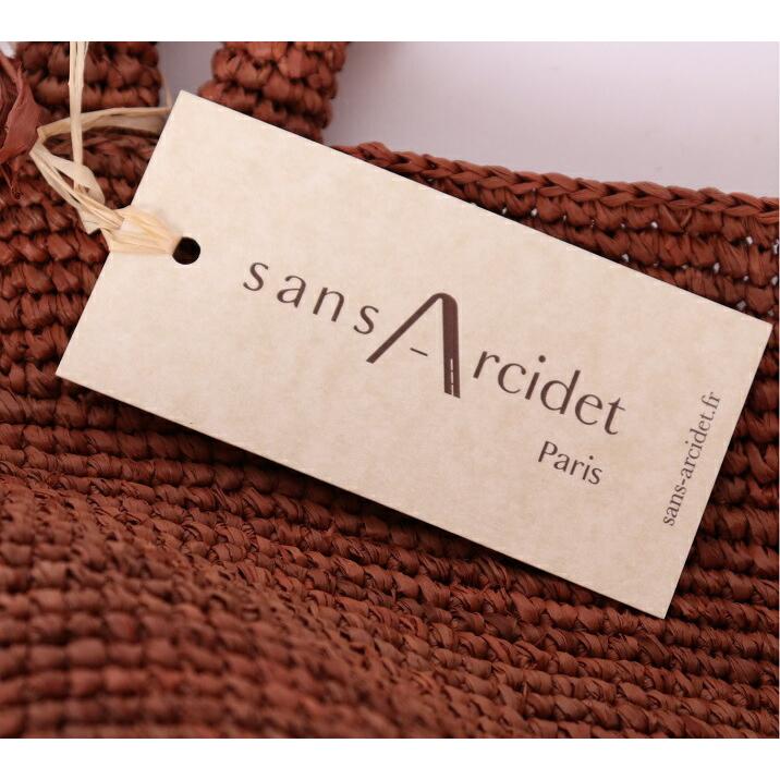 Sans Arcidet（サンアルシデ） KAPITY BAG CVEG レザーハンドル かご