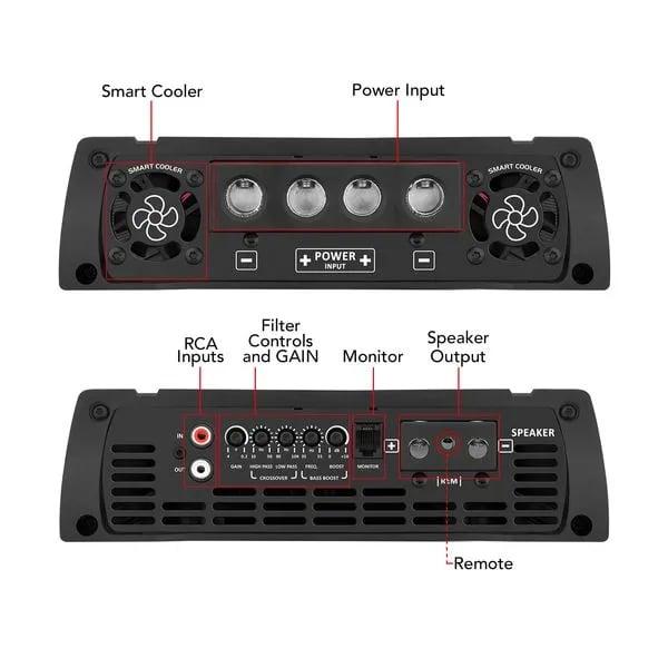 Taramps MD8000.1 カーオーディオアンプ 2Ωカーオーディオ外向き