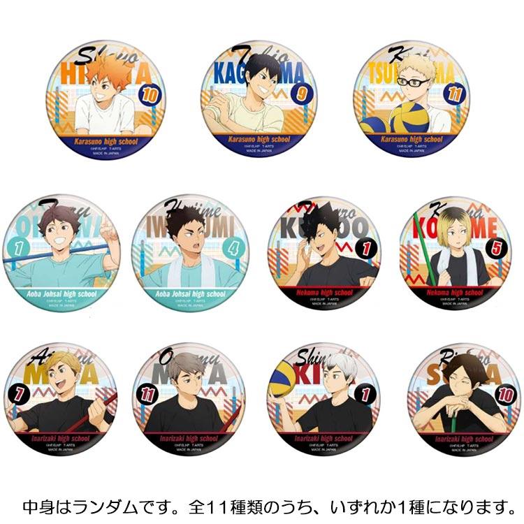 中身はランダム】ハイキュー!!カラパレ 掃除缶バッジ タカラトミー