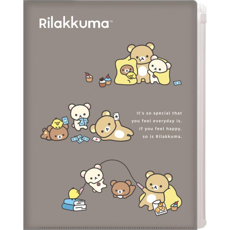 リラックマ クリアホルダー6+1ポケット BASIC RILAKKUMA 6ポケット