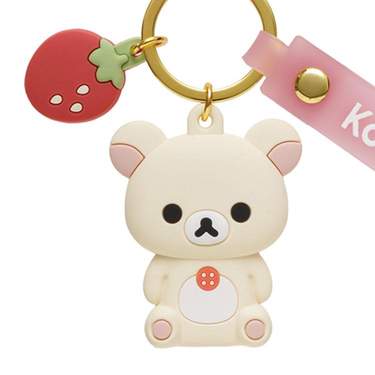 リラックマ マスコットキーホルダー コリラックマ いちご