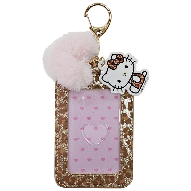 ハローキティ パスケース ヒョウ柄ブラウン 154964 ギャル SANRIO