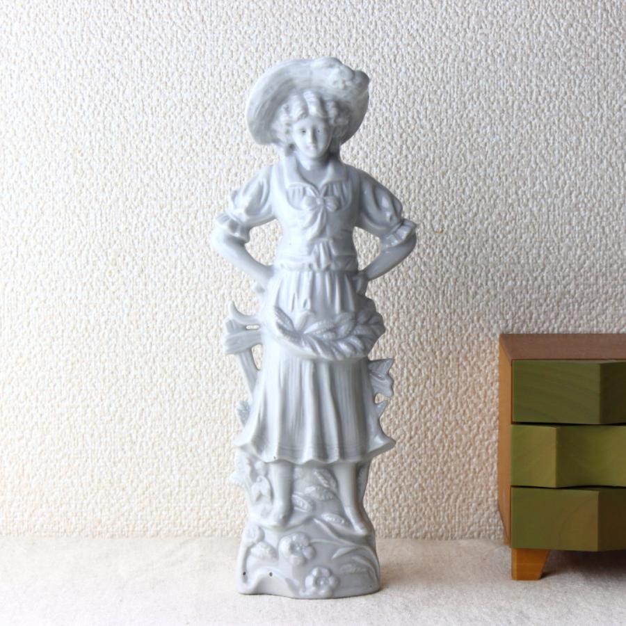 絵付け前の欧風陶器製人形 日本製 美濃焼 白い陶器製人形 ドール